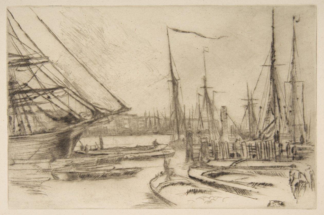 Uno schizzo da Billingsgate (Da Billingsgate) da James McNeill Whistler