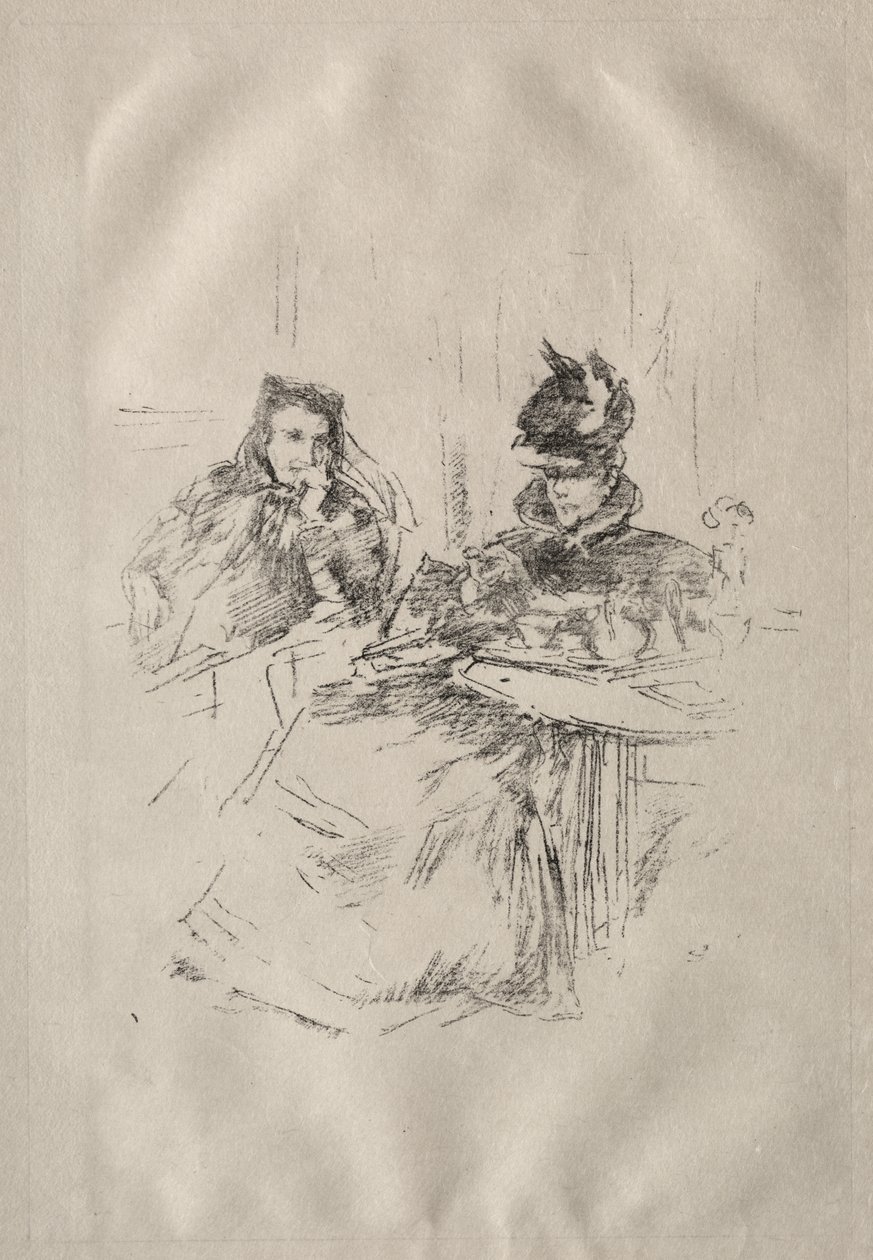 Il tè del pomeriggio, la signora Phillips e la signora Charles Whibley da James McNeill Whistler