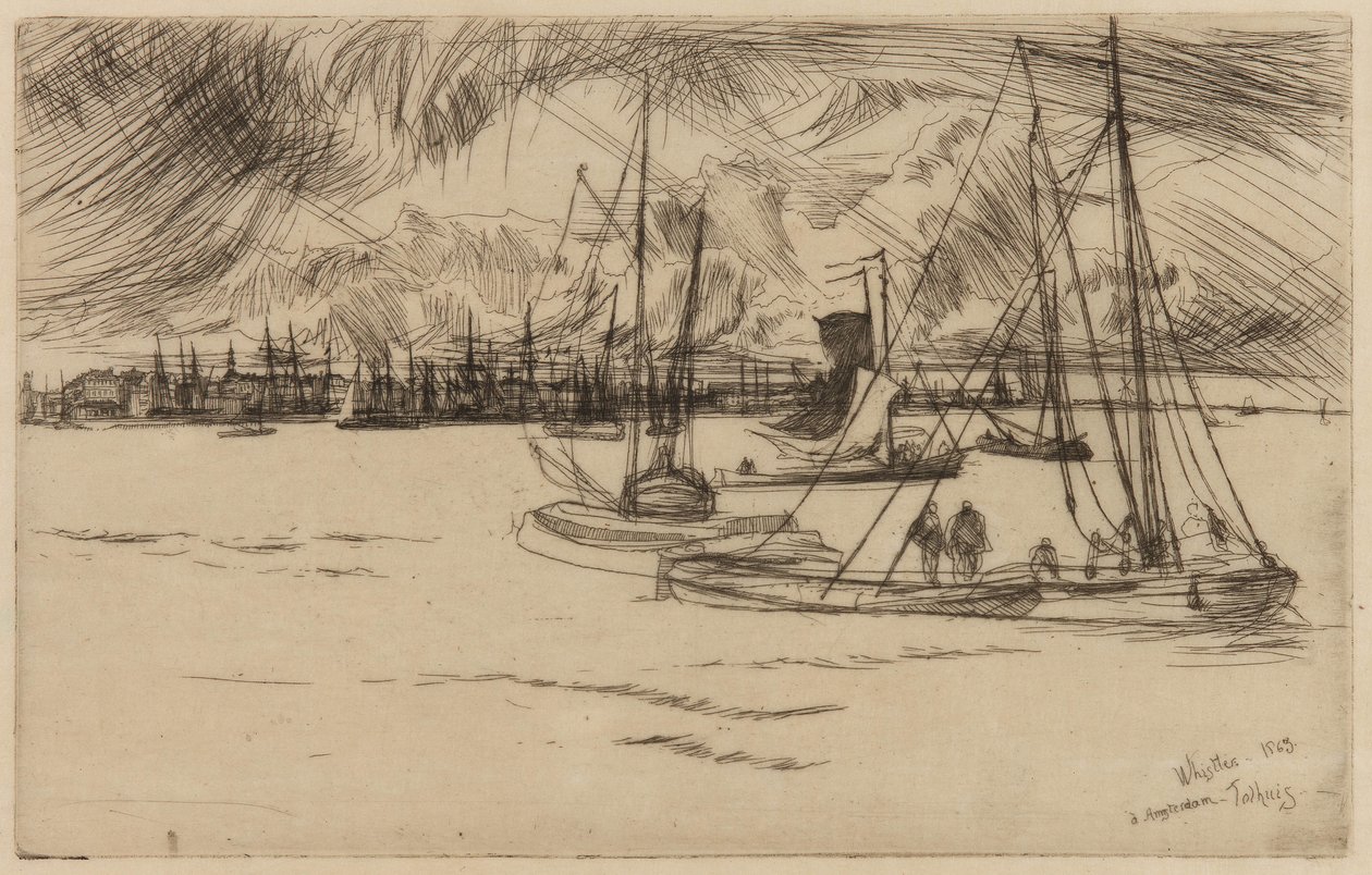 Amsterdam, dal Tolhuis da James Abbott McNeill Whistler