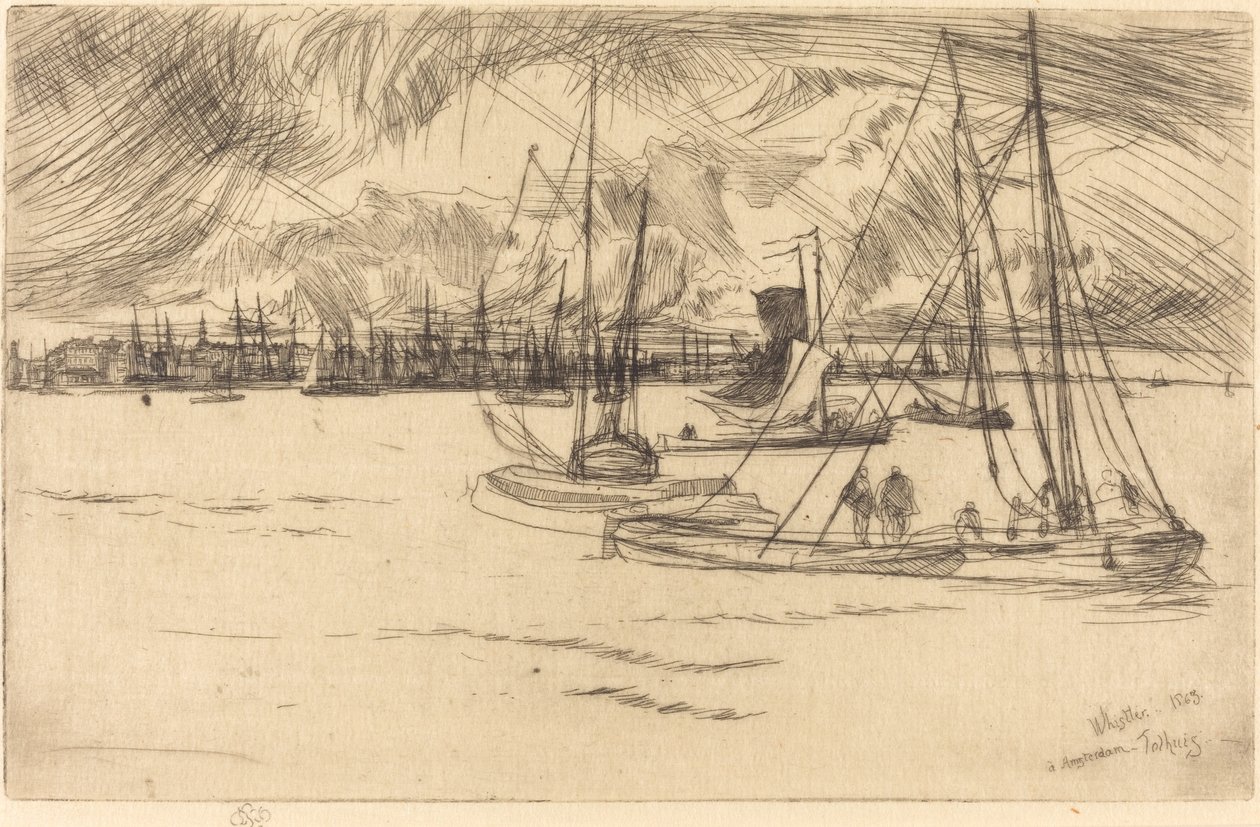 Amsterdam dal Tolhuis da James Abbott McNeill Whistler