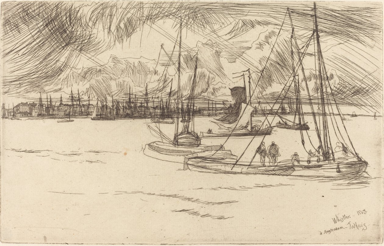 Amsterdam dal Tolhuis da James Abbott McNeill Whistler