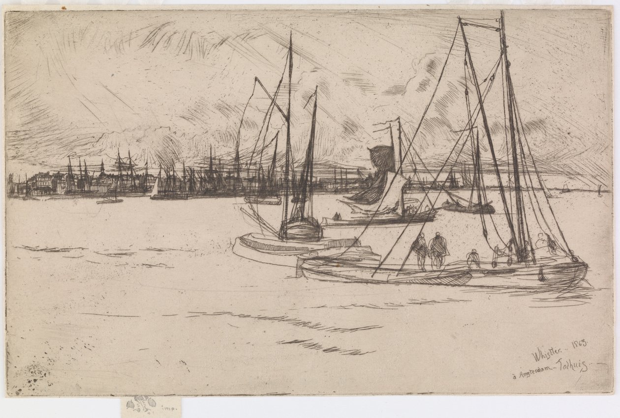Amsterdam, dal Tolhuis da James Abbott McNeill Whistler