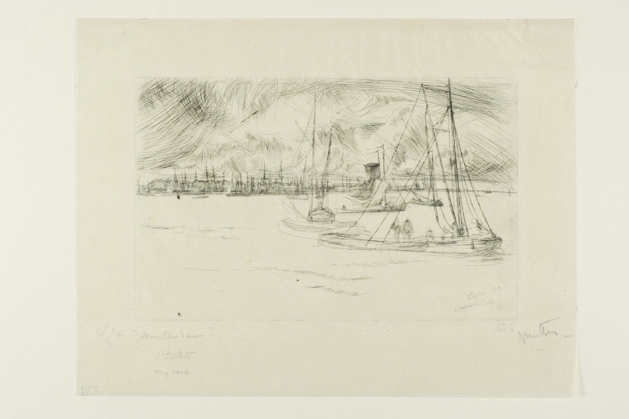 Amsterdam, dal Tolhuis da James Abbott McNeill Whistler