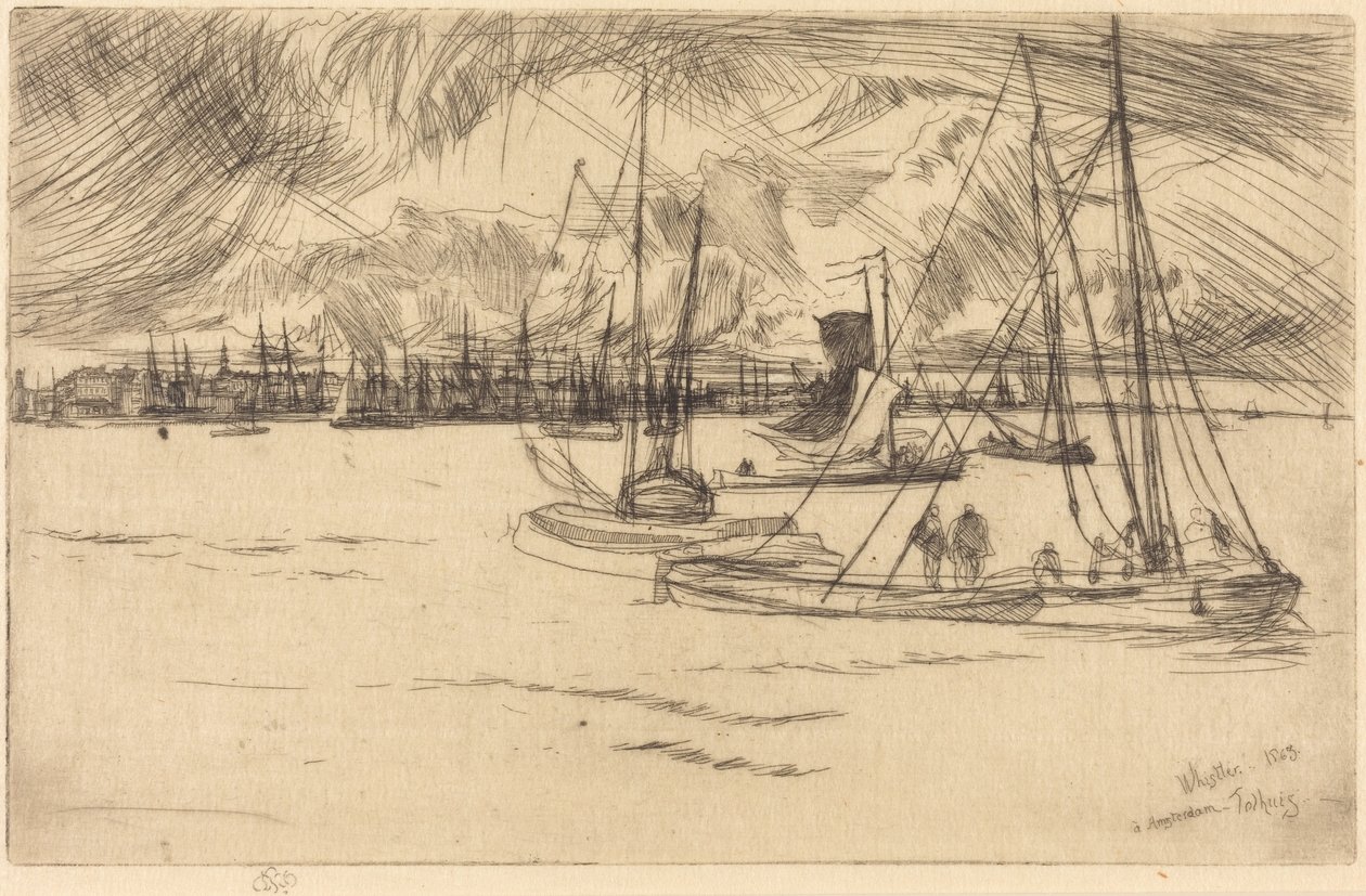 Amsterdam dal Tolhuis da James McNeill Whistler
