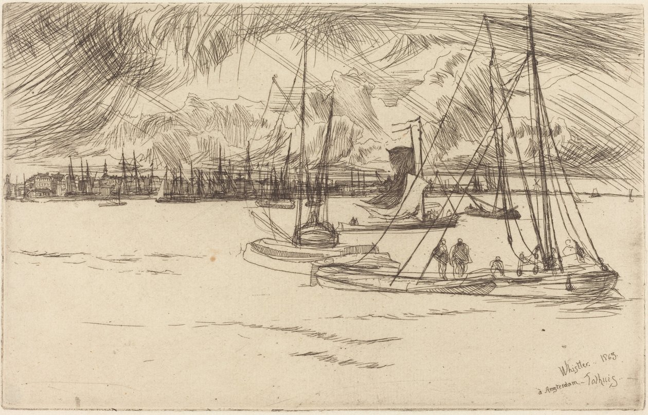Amsterdam dal Tolhuis da James McNeill Whistler
