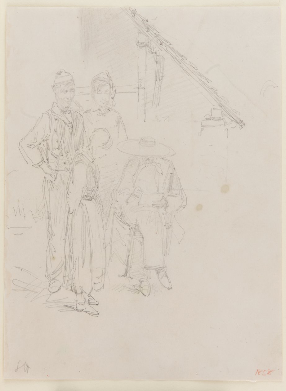 Un artista che disegna da James Abbott McNeill Whistler