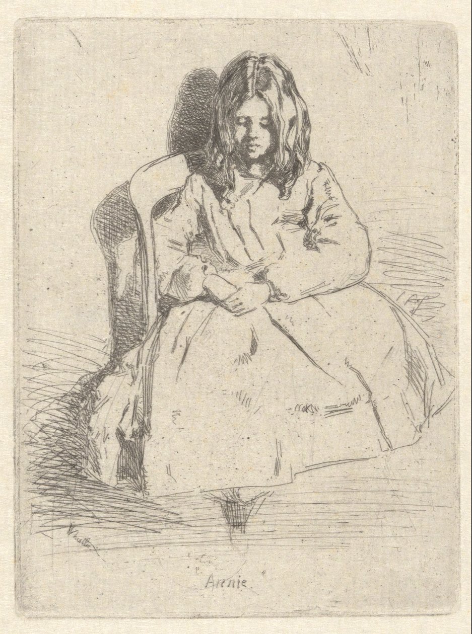 Annie, seduta da James Abbott McNeill Whistler