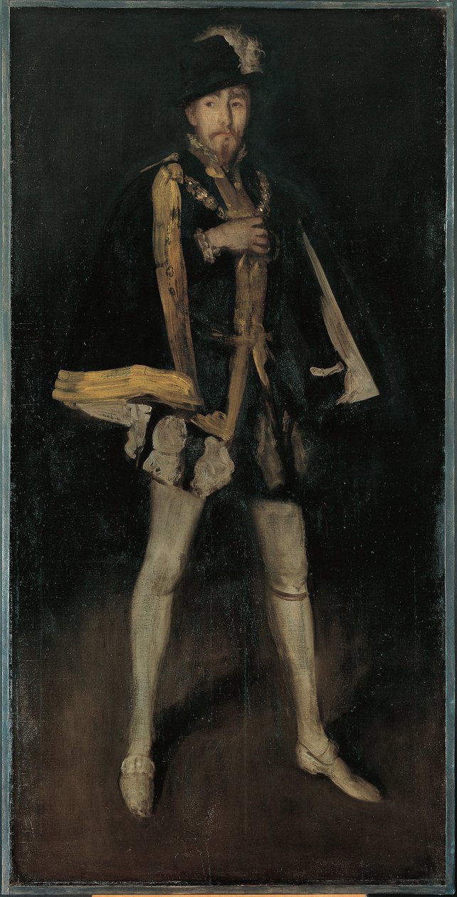 Composizione in nero, n. 3: Sir Henry Irving come Filippo II di Spagna da James McNeill Whistler