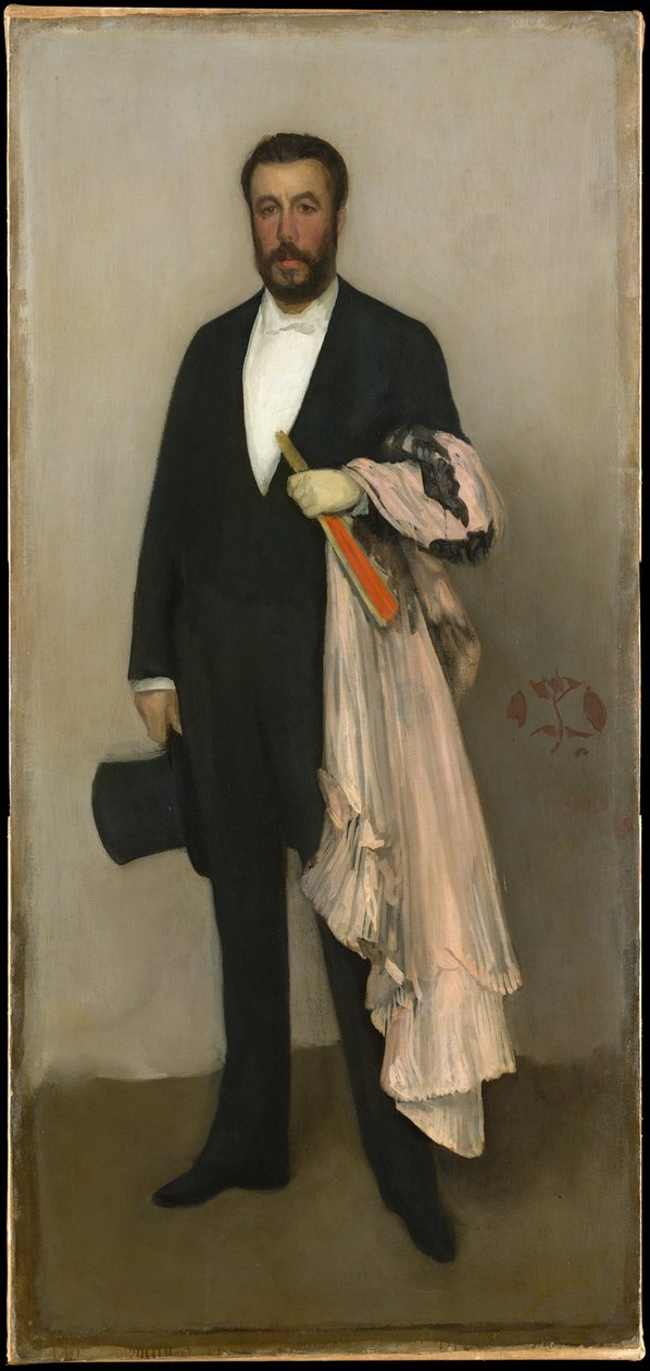 Composizione in color carne e nero: Ritratto di Theodore Duret da James McNeill Whistler
