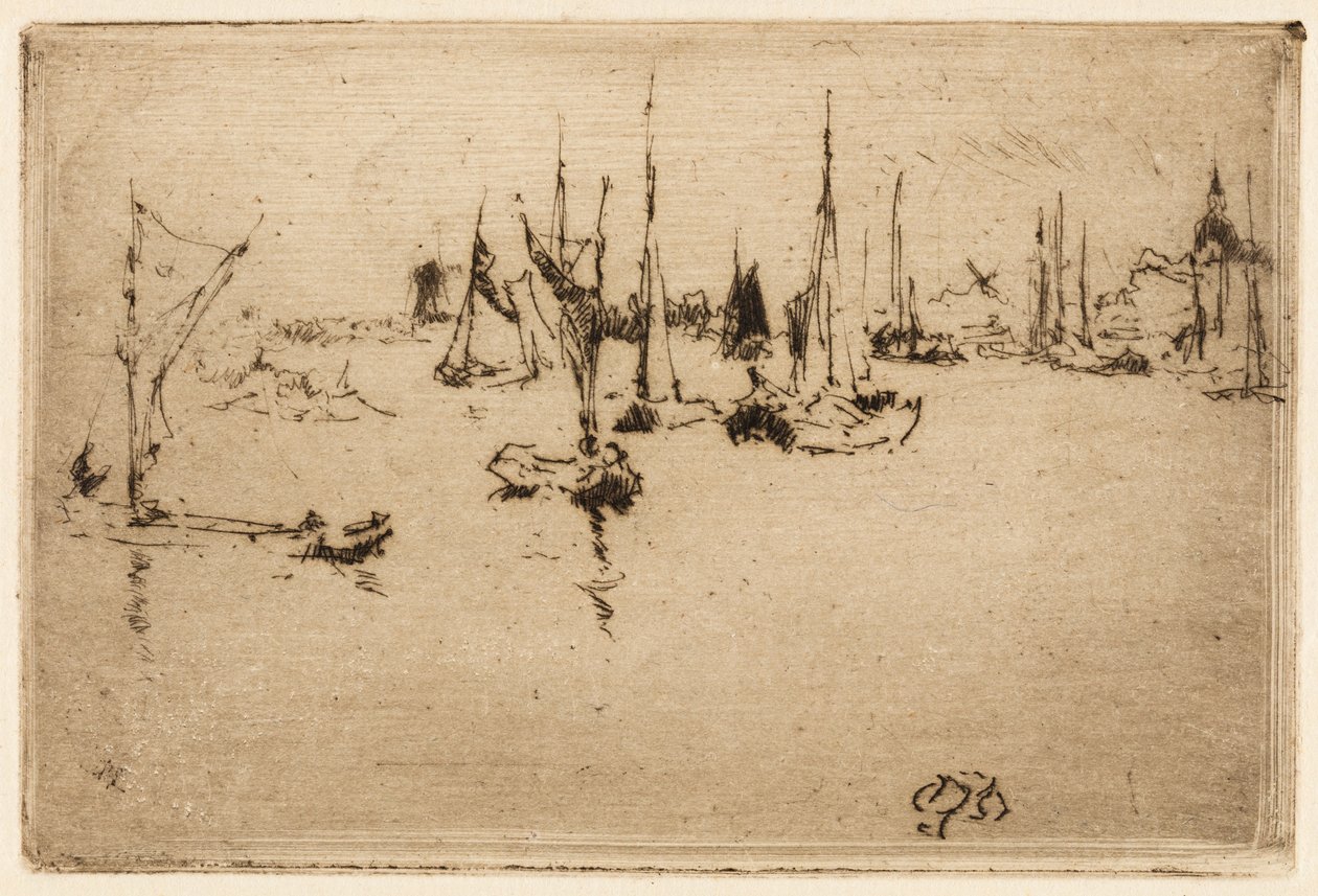 Chiatte, Dordrecht da James Abbott McNeill Whistler