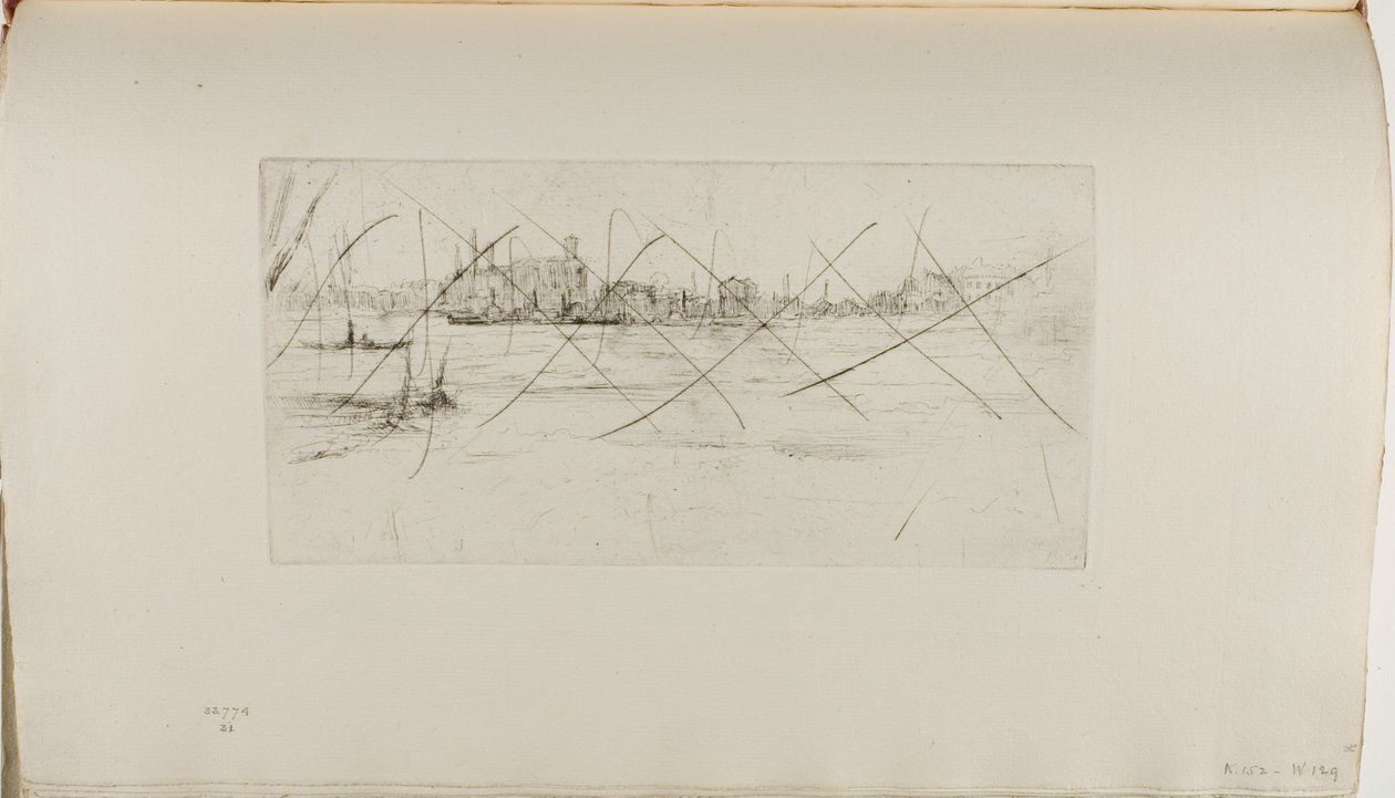 Battersea: Prima mattina da James Abbott McNeill Whistler