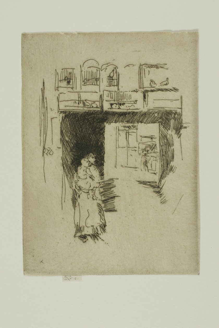 Negozio di uccelli - Seven Dials da James Abbott McNeill Whistler