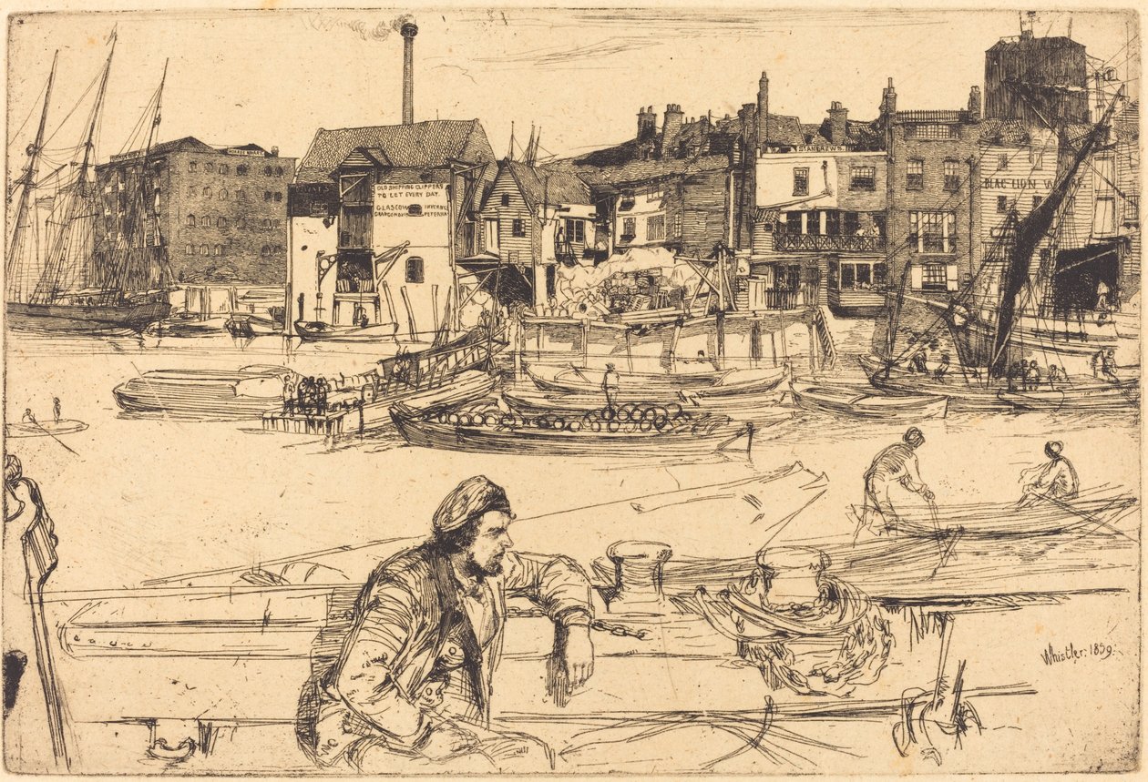 Black Lion Wharf da James Abbott McNeill Whistler
