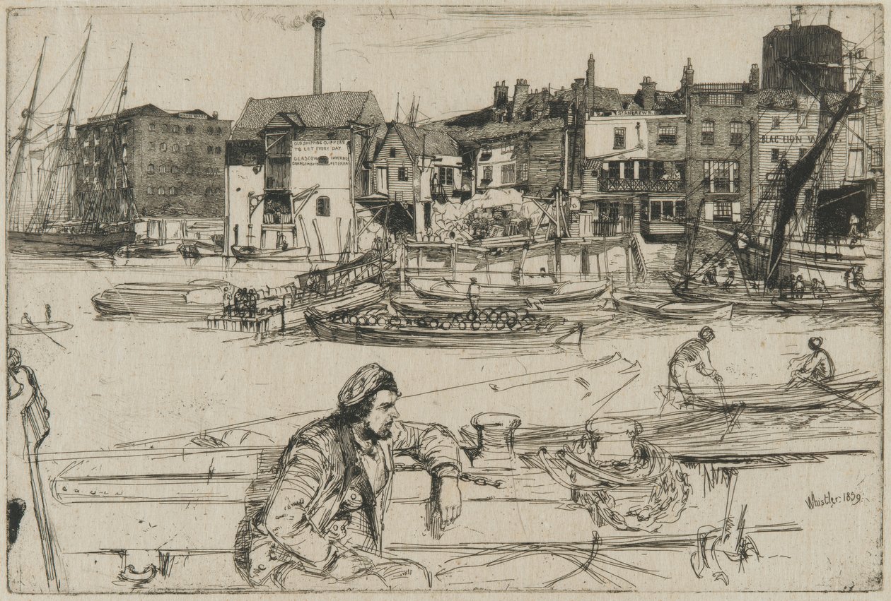 Black Lion Wharf da James Abbott McNeill Whistler