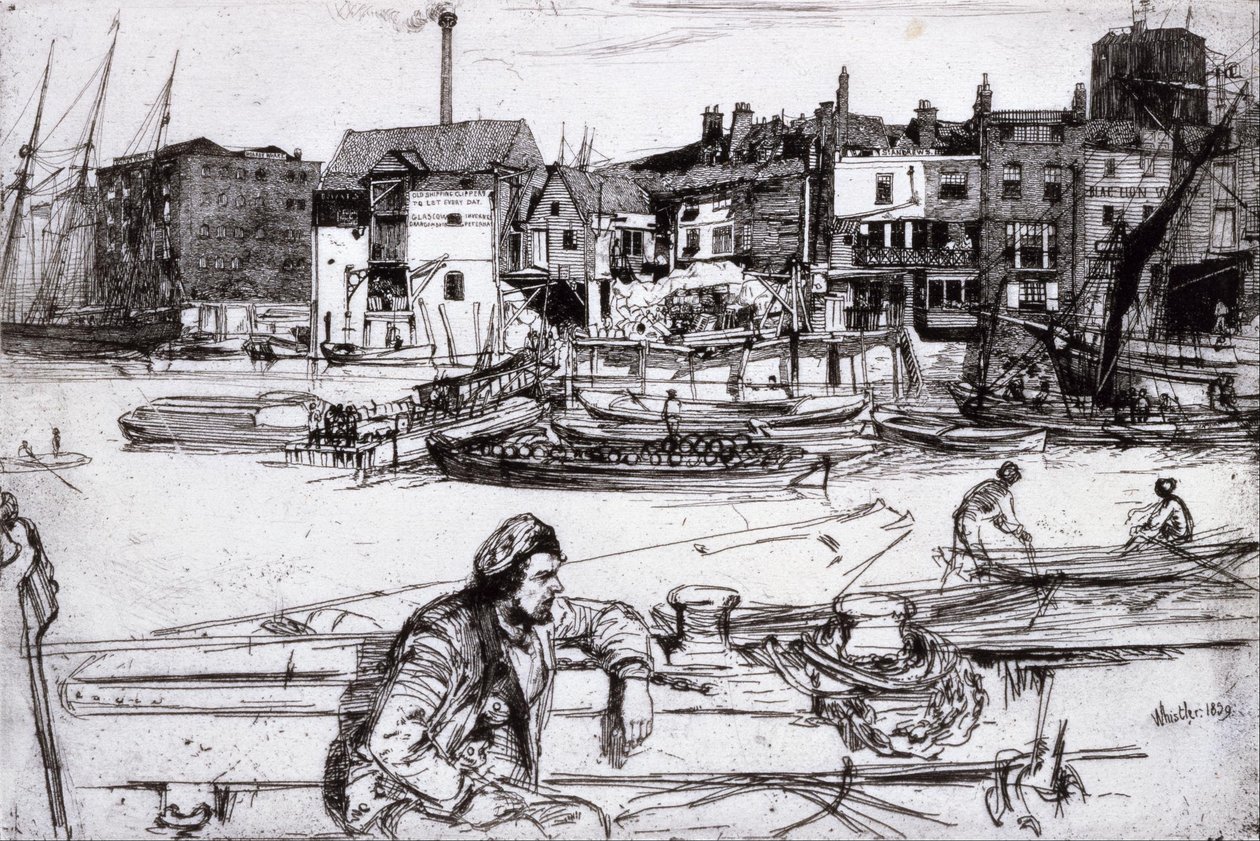 Black Lion Wharf da James McNeill Whistler