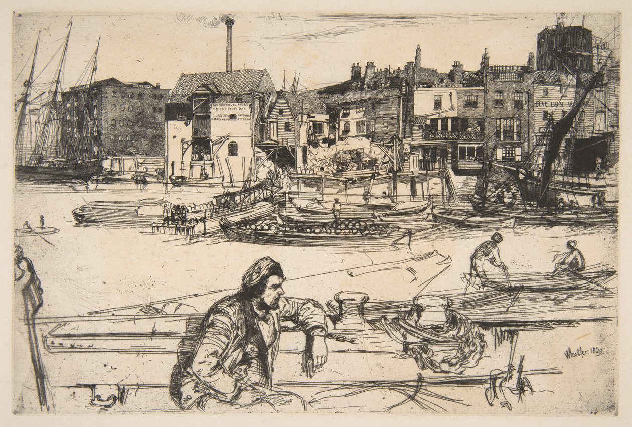 Black Lion Wharf da James McNeill Whistler