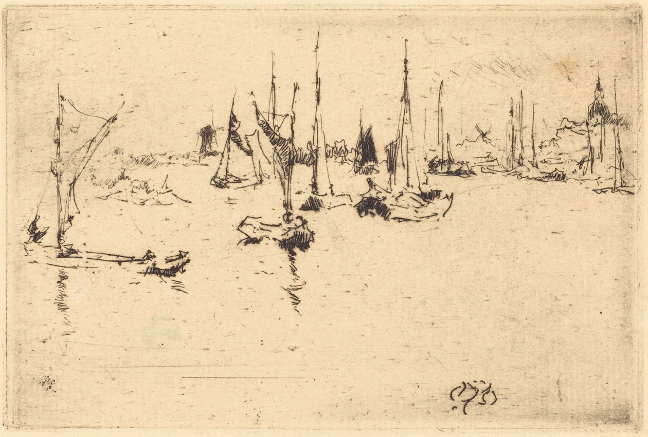 Barche, Dordrecht da James McNeill Whistler