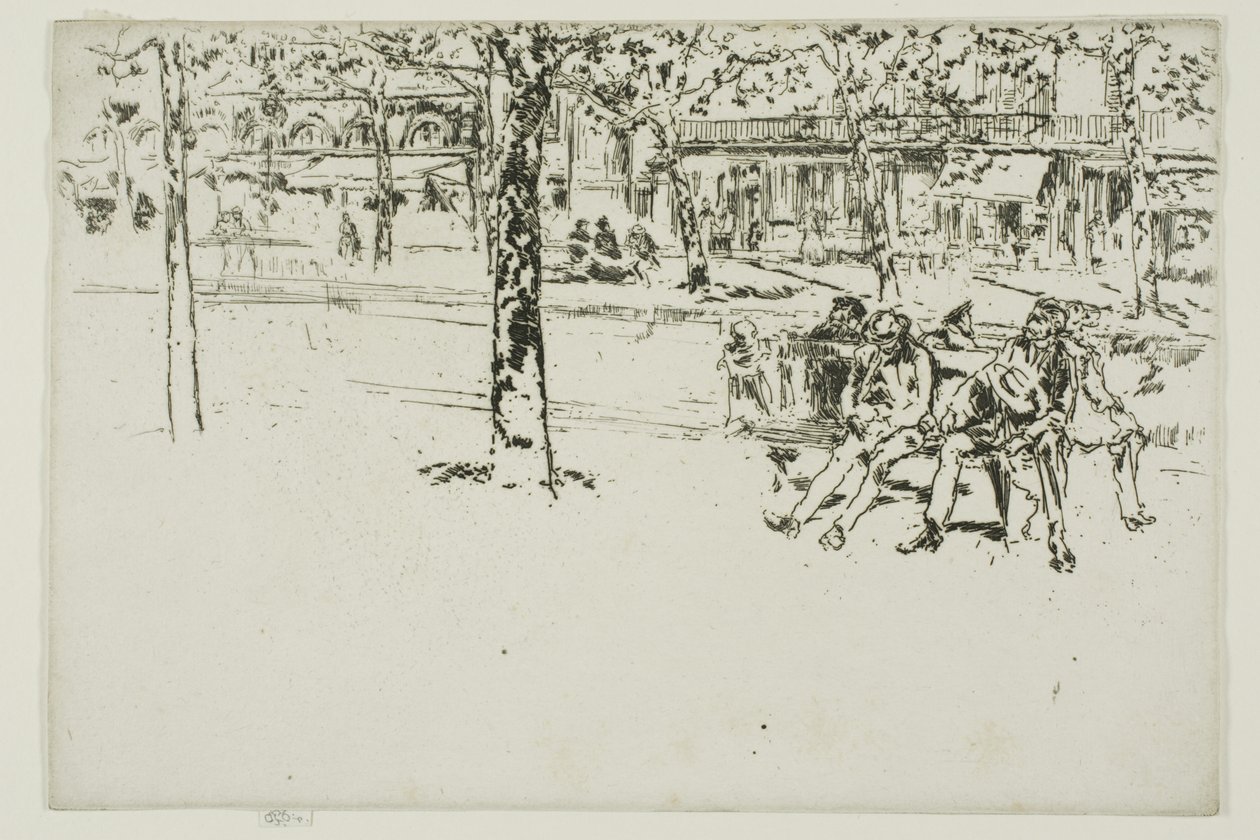 Boulevard Poissonnière, Parigi da James McNeill Whistler