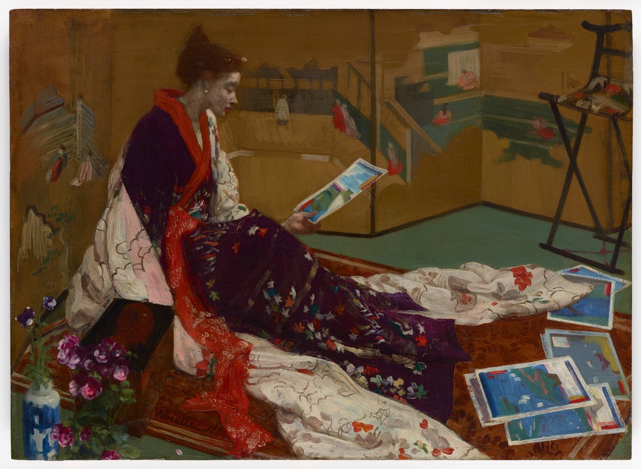 Capriccio in viola e oro: Lo schermo dorato da James Abbott McNeill Whistler