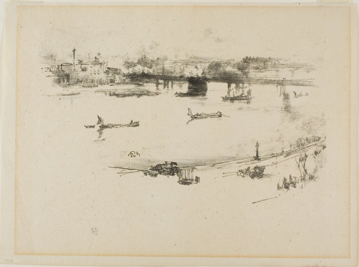 Ponte ferroviario di Charing Cross da James Abbott McNeill Whistler