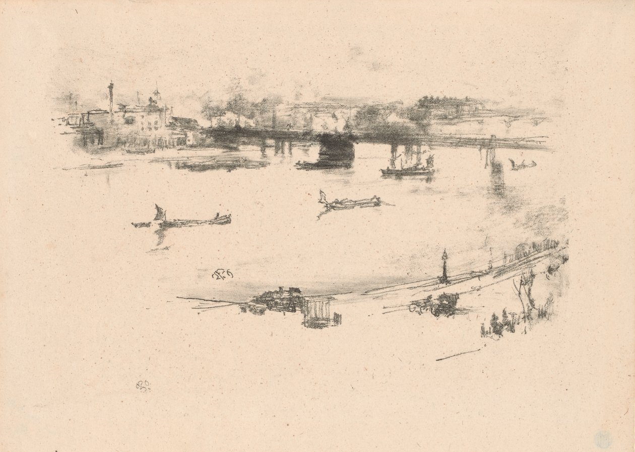 Ponte ferroviario di Charing Cross da James Abbott McNeill Whistler