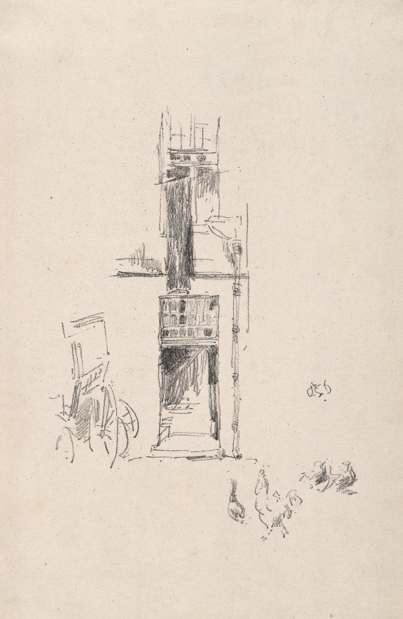 Cocks and Hens, Hotel Colbert da James McNeill Whistler