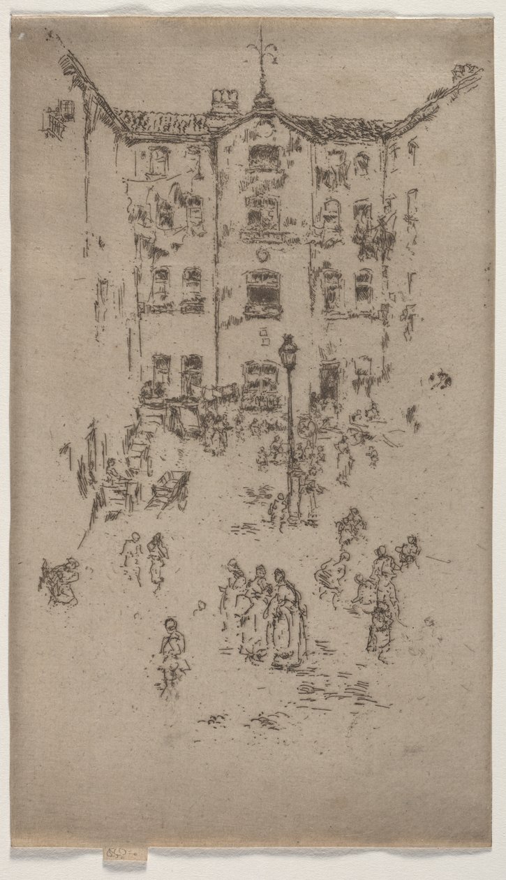 Cortile, Bruxelles da James McNeill Whistler