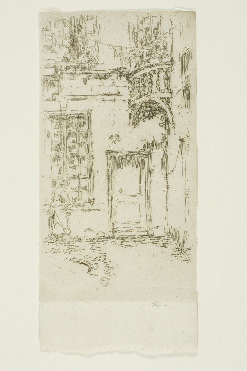 Cortile, Rue P. L. Courier, Tours da James Abbott McNeill Whistler