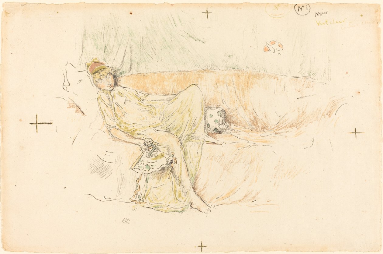 Figura Drappeggiata, Distesa da James Abbott McNeill Whistler