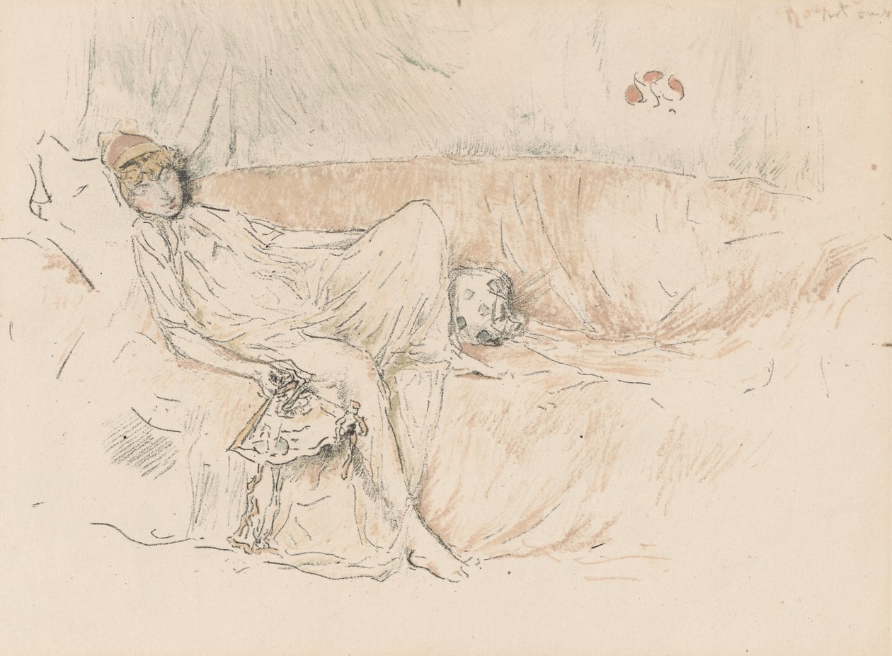 Figura drappeggiata, reclinata da James Abbott McNeill Whistler