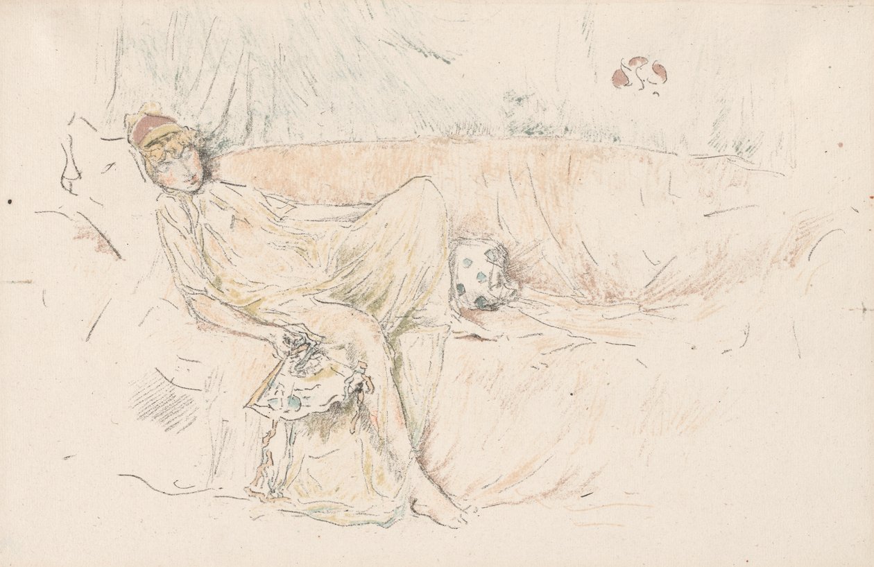 Figura panneggiata, sdraiata da James McNeill Whistler