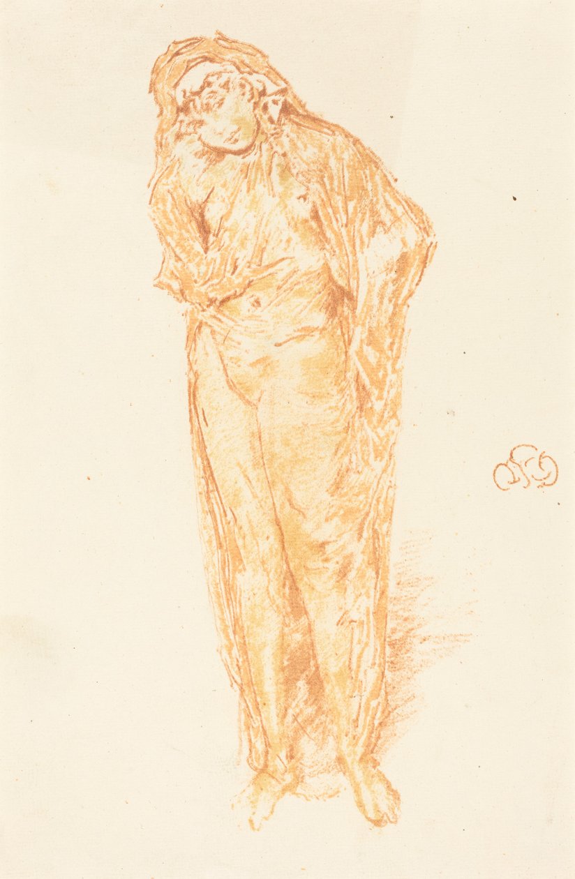 Verhüllte Figur, stehend da James McNeill Whistler