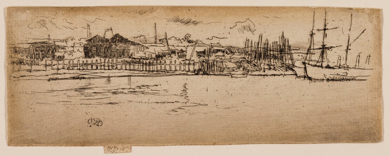 Bacini di carenaggio, Southampton da James Abbott McNeill Whistler