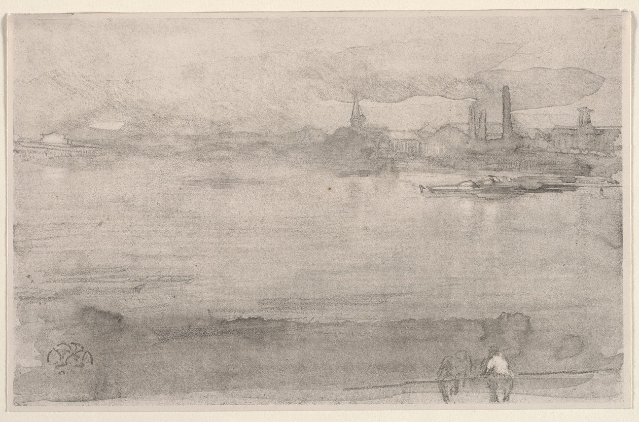 Primo mattino: il Tamigi a Battersea, Londra da James McNeill Whistler