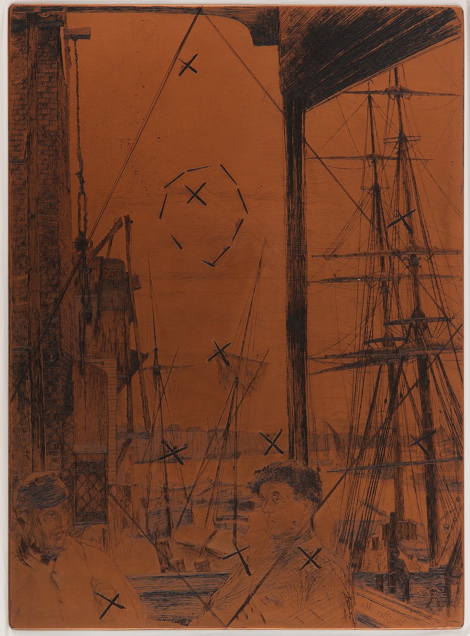 Lastra per incisione: Rotherhithe da James Abbott McNeill Whistler