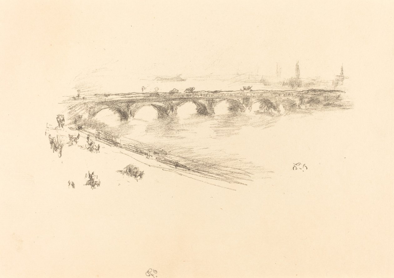 Sera, Little Waterloo Bridge da James Abbott McNeill Whistler