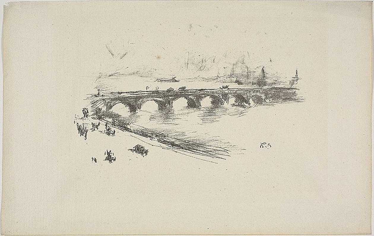 Sera, Little Waterloo Bridge da James Abbott McNeill Whistler