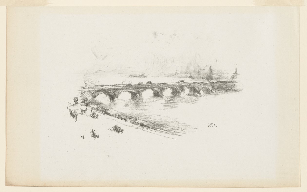 Sera, Piccolo Ponte di Waterloo da James Abbott McNeill Whistler