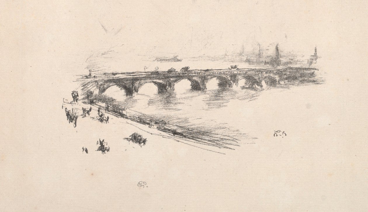 Sera, ponte di Little Waterloo da James McNeill Whistler