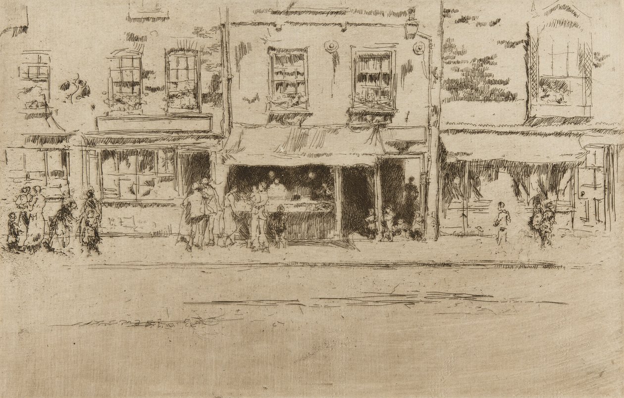 Negozio di pesce, Chelsea da James Abbott McNeill Whistler