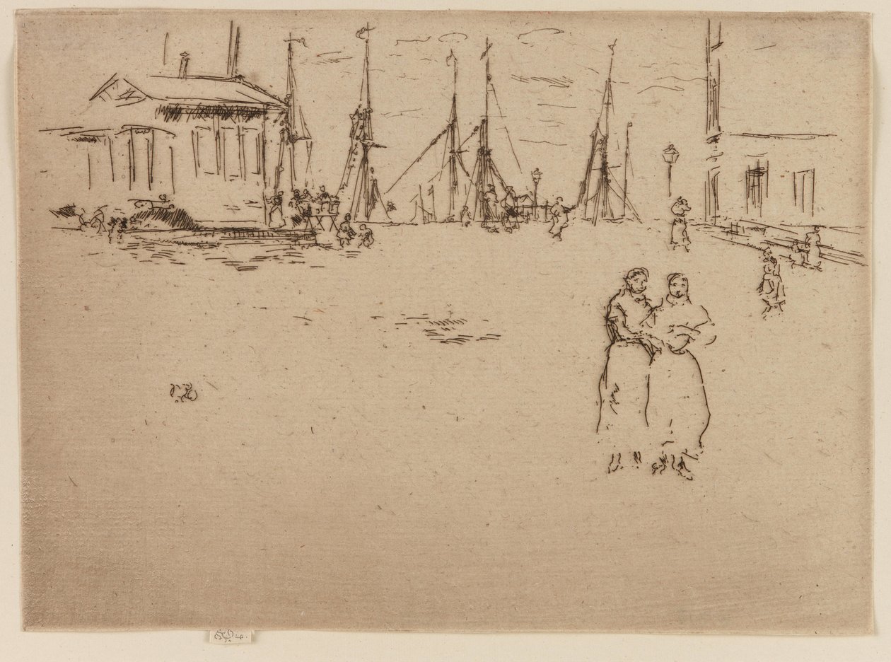 Molo di Pesca, Ostenda da James Abbott McNeill Whistler