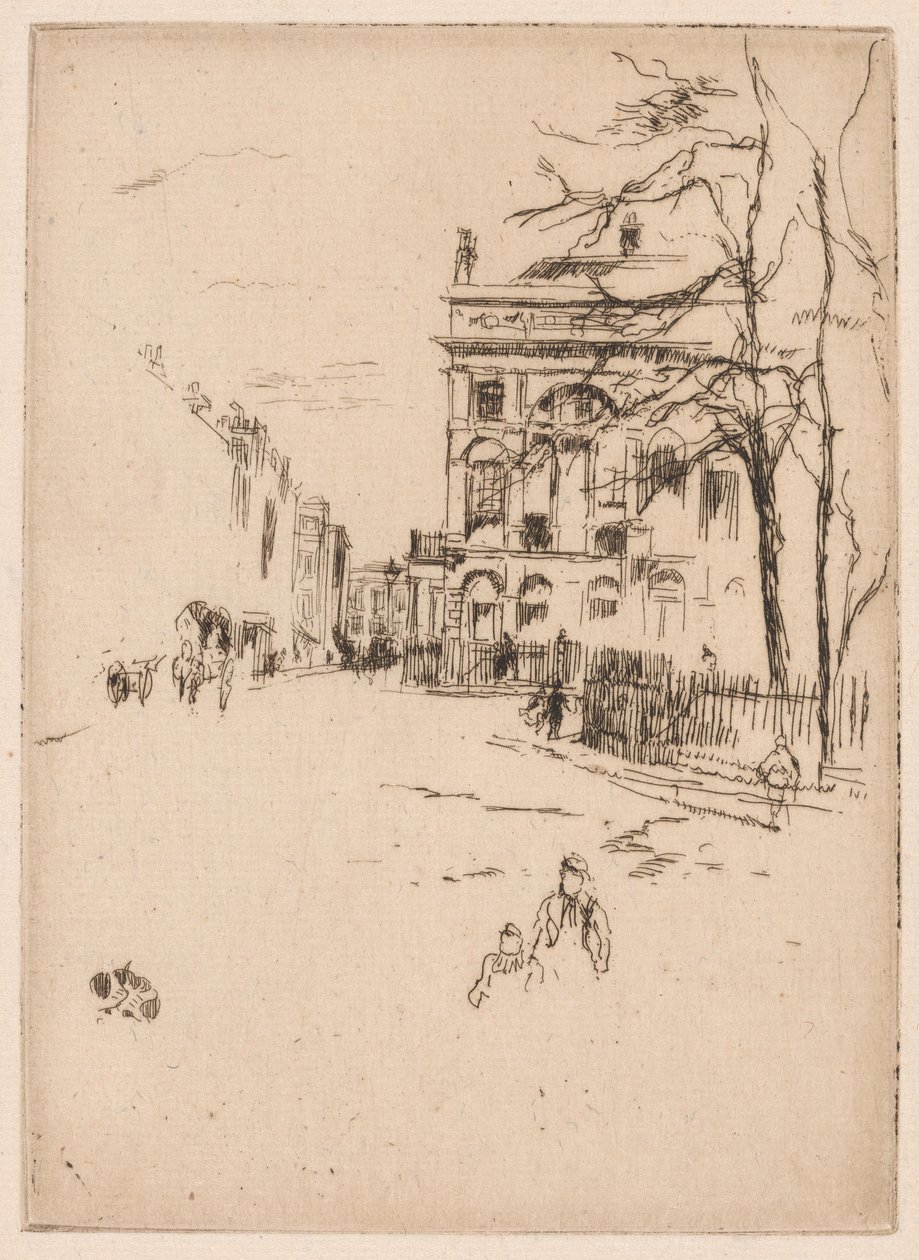 Piazza Fitzroy da James Abbott McNeill Whistler