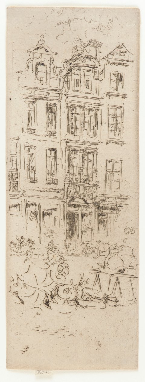 Mercato dei fiori, Bruxelles da James Abbott McNeill Whistler