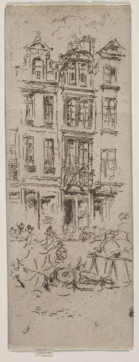 Mercato dei fiori, Bruxelles da James McNeill Whistler