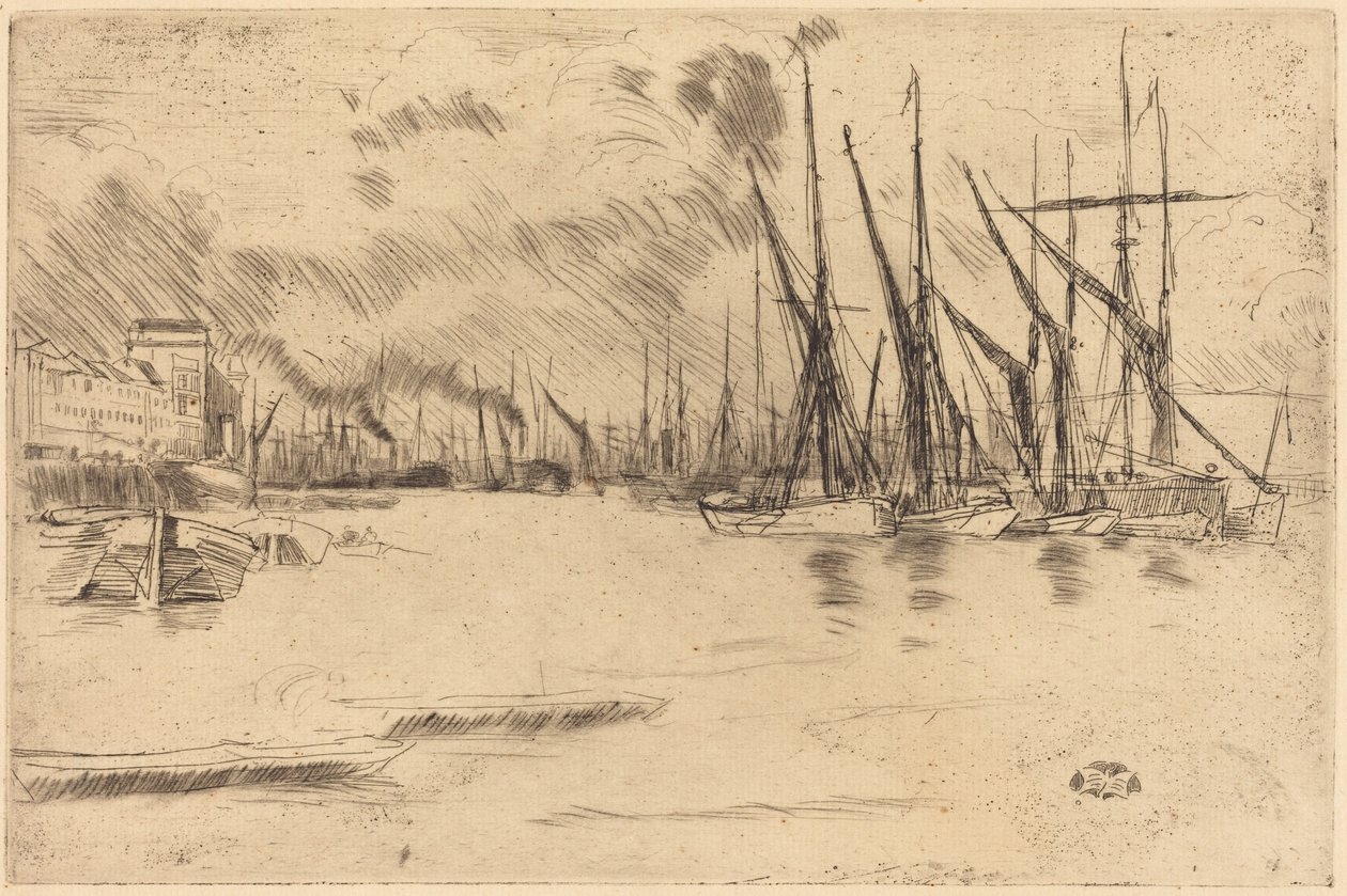 Dalle scale di Pickle-Herring da James McNeill Whistler