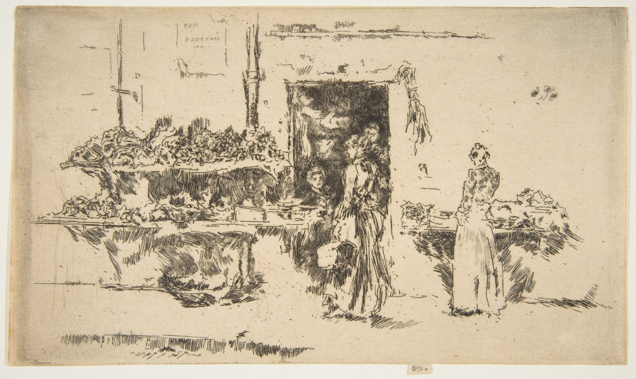 Negozio di frutta, Parigi (negozio di ortofrutta, Parigi) da James McNeill Whistler