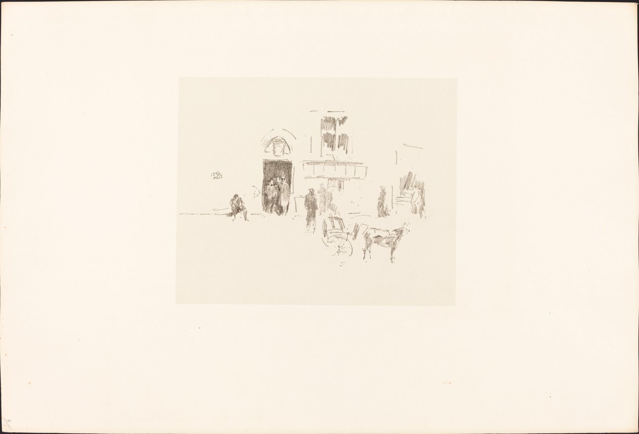 Porta del palcoscenico del Gaiety da James Abbott McNeill Whistler