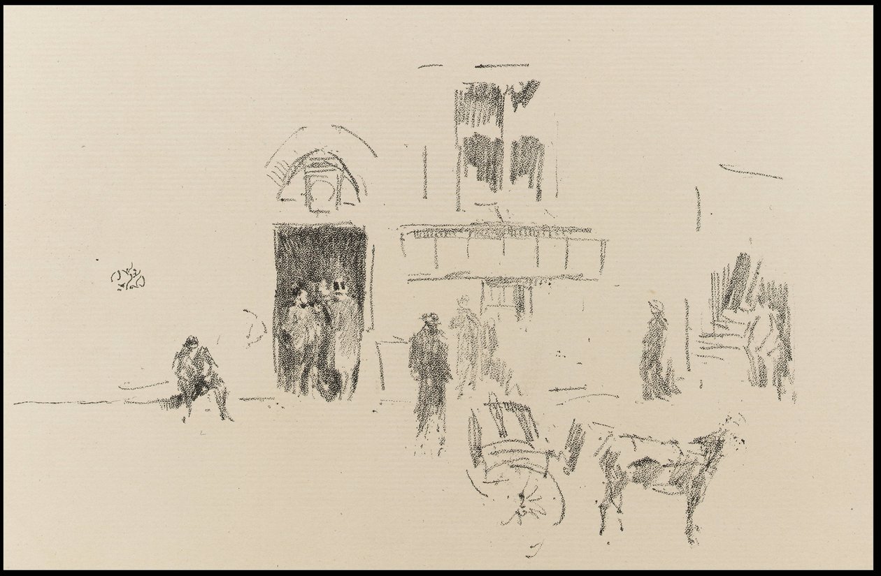 Porta del palcoscenico della Gaiety da James Abbott McNeill Whistler