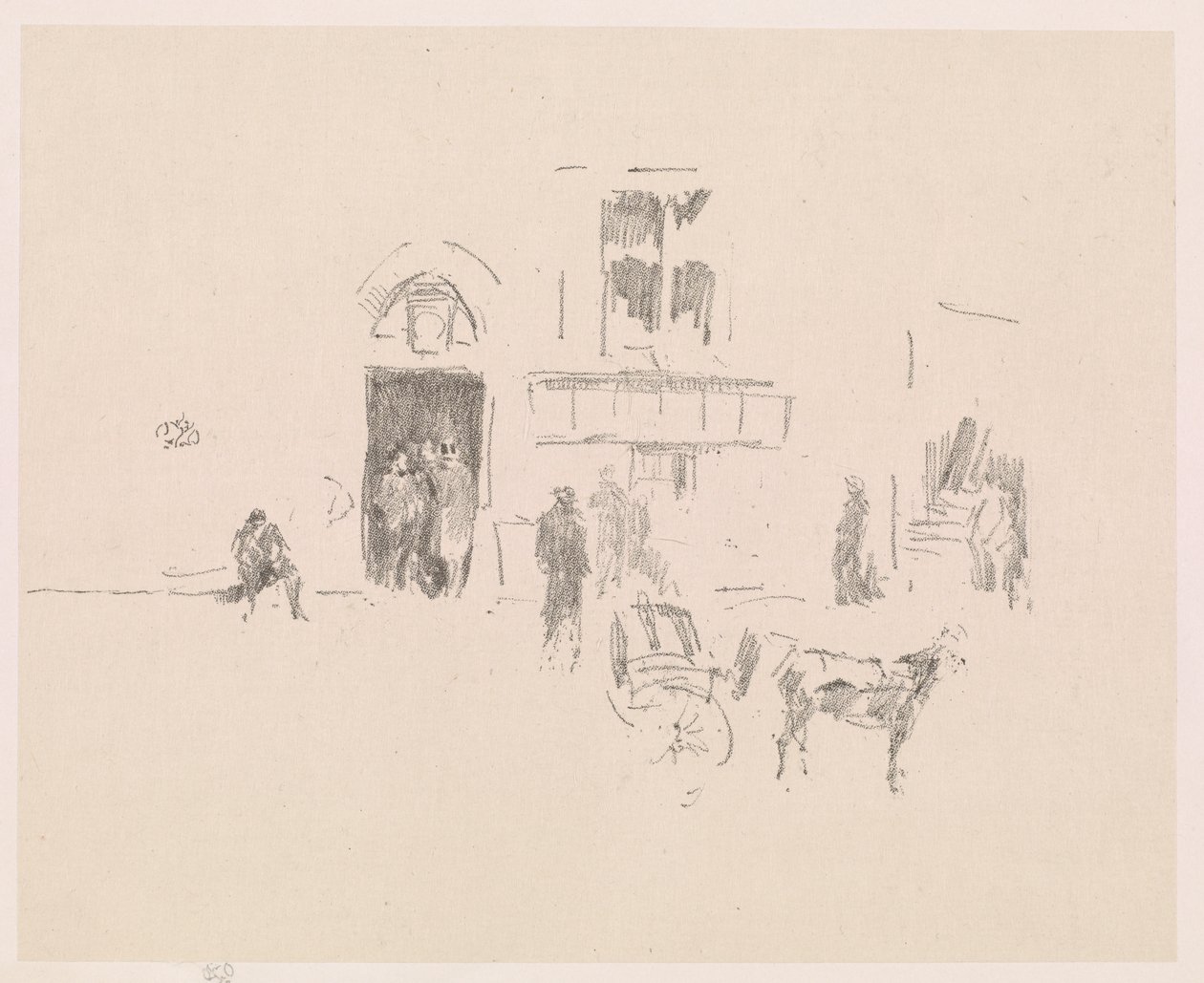 Porta del palcoscenico del Gaiety da James Abbott McNeill Whistler