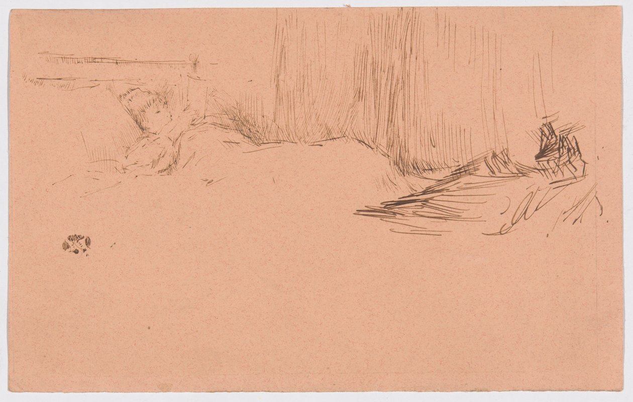 Ragazza che legge a letto da James McNeill Whistler